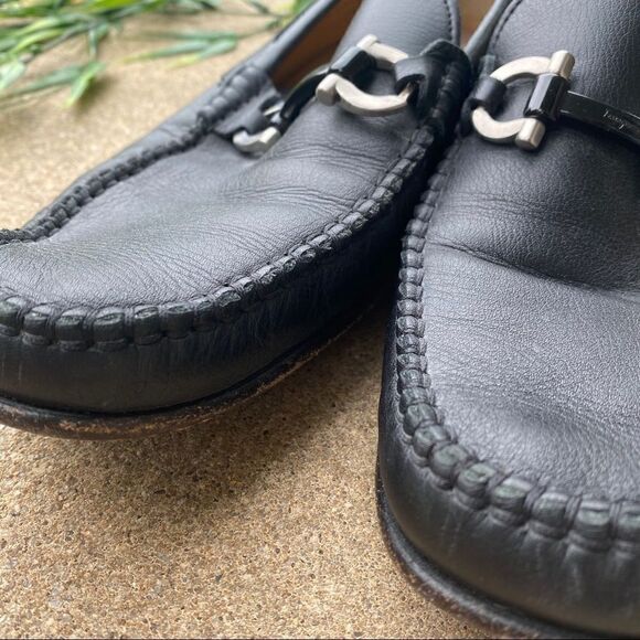 Salvatore Ferragamo Leather Bit Loafers - Picture 7 of 8